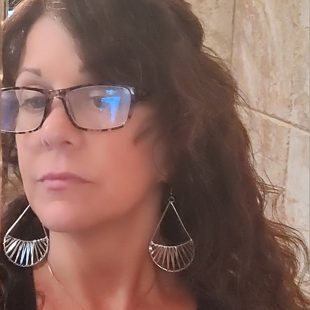 Geometric Triangle Dangling Earrings Silver Metal… - image 7